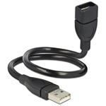 Delock USB A M/F adatkábel 0.5m (ShapeCable)