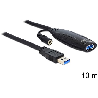 Delock USB-A 3.0 -> USB-A 3.0 M/F aktív adatkábel hosszabbító 10m