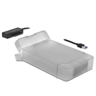Delock USB A-típusú - SATA átalakító 3.5? védő borítóval