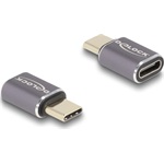 Delock USB-C -> USB-C M/F adapter szürke