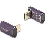 Delock USB Adapter 40 Gbps USB Type-C  PD 3.1 240 W csatlakozódugóval - csatlakozóhüvellyel, ívelt 8K 60 Hz fém