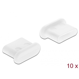 Delock USB-C dugó portvédő fehér 10db