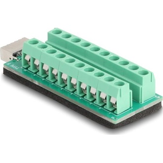 Delock USB E-típusú A kulcsos USB anya - Csatlakozóblokkos adapter 20 tűs