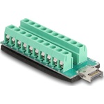 Delock USB E-típusú A kulcsos USB dugó - Csatlakozóblokkos adapter 20 tűs