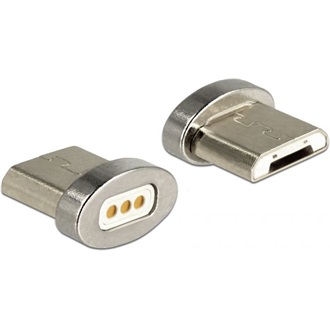 Delock USB micro B csatlakozó dugó mágneses