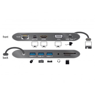 Delock USB Type-C™ 3.1 Docking Station 4K 30 Hz