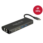 Delock USB-C/Thunderbolt 3 dokkoló szürke
