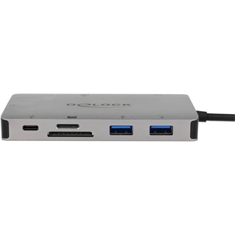 Delock USB Type-C dokkolóállomás 4K - HDMI / VGA / USB 3.1 / SD / LAN / PD 3.0