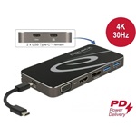 Delock 87773 USB-C dokkoló fekete