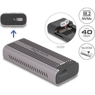 Delock USB Type-C  40 Gbps ház 1 x M.2 NVMe PCIe SSD-hez