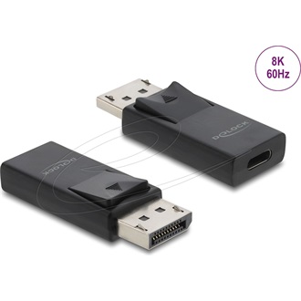 Delock USB Type-C    DisplayPort adapter 8K HDR-rel, HDR és HDCP támogatással