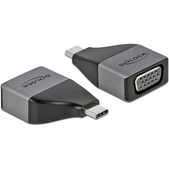 Delock USB-C / Thunderbolt -> VGA M/F adapter fekete-szürke DP Alt Mode