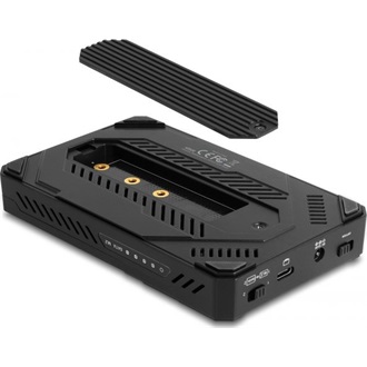 Delock USB Type-C  ház 1 x M.2 NVMe SSD-hez, valamint 1 x 2.5 , klón funkciós SATA SSD / HDD-hez