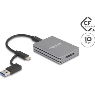 Delock USB Type-C  kártyaolvasó CFexpress memóriakártyákhoz A-típusú