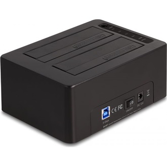 Delock USB duális dokkoló állomás 2 db. SATA HDD / SSD számára klónozó és törlő funkcióval