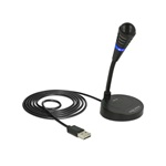 Delock USB mikrofon talppal és érintős némító gombbal