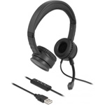 Delock USB sztereo fejhallgató kábelen távirányítóval és némító gombbal személyi számítógéphez és la