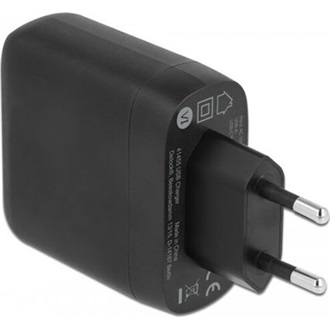 Delock USB töltő USB Type-C  PD 3.0 és A-típusú USB-hez 20 W + 12 W teljesítménnyel