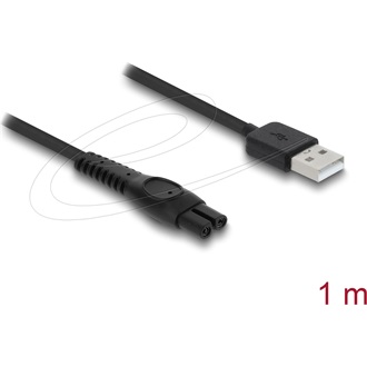 Delock USB töltőkábel 5 V elektromos borotvákhoz   kompatibilis Philips QP2724, QP2834, QP1924, MG9520 sorozattal   boro