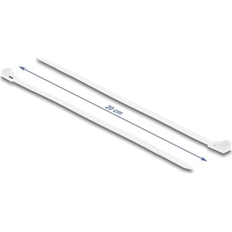 Delock Újrahasználható kábelkötegelő H 200 x Sz 4,8 mm 100 db. Fehér