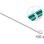 Delock Újrahasználható kábelkötegelő H 200 x Sz 7,2 mm 100 db. Fehér