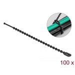 Delock Újrahasználható kötöző Hx 100 x Sz 2,4 mm 100 db. Fekete