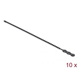 Delock Újrahasználható kötöző Hx 310 x Sz 4,5 mm 10 db. fekete