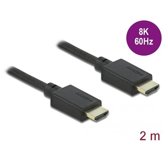 Delock HDMI 2.1 -> HDMI 2.1 M/M video kábel 2m fekete