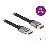 Delock certified HDMI 2.1 -> HDMI 2.1 M/M video kábel 3m szürke