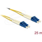 Delock Üvegszálas optikai kábel LC Duplex - LC Duplex egyszerű módozatú, OS2 25 m