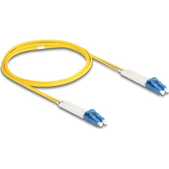 Delock Üvegszálas optikai kábel LC Duplex - LC Duplex egyszerű módozatú, OS2 hajlított, 2 m