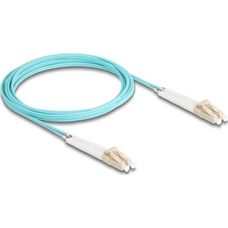 Delock Üvegszálas optikai kábel LC Duplex - LC Duplex egyszerű többszörös, OM3 hajlított, 3 m