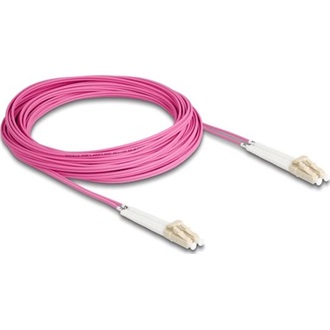 Delock Üvegszálas optikai kábel LC Duplex - LC Duplex egyszerű többszörös, OM4 hajlított, 10 m