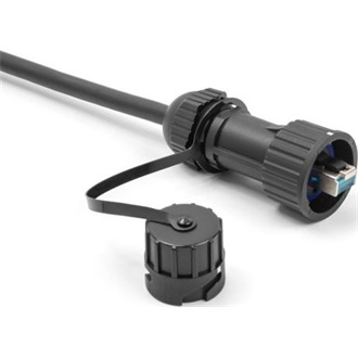 Delock Védősapka Delock RJ45 apához 67049 IP68 por és vízhatlan fekete