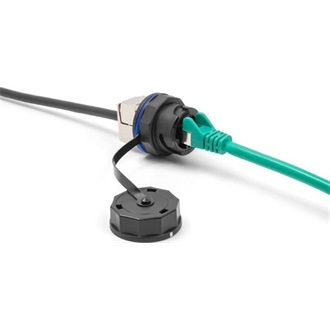 Delock Védősapka Delock RJ45 beépített csatlakozókhoz 67047 és 67048 IP68 por és vízhatlan fekete