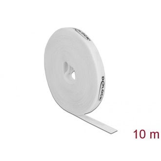 Delock Velcro fehér ragasztó szalag guriga Hx 10 m x Sz 15 mm