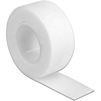 Delock Velcro fehér ragasztó szalag guriga Hx 1 m x Sz 20 mm