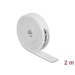 Delock Velcro fehér ragasztó szalag guriga Hx 2 m x Sz 15 mm