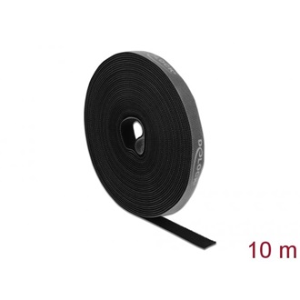 Delock Velcro fekete ragasztó szalag guriga Hx 10 m x Sz 15 mm