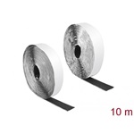 Delock Velcro öntapadó tépőzáras szalag-szett, H 10 m és Sz 25 mm fekete