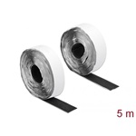 Delock Velcro öntapadó tépőzáras szalag-szett, H 5 m és Sz 25 mm fekete