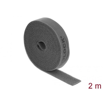 Delock Velcro szürke ragasztó szalag guriga Hx 2 m x Sz 15 mm