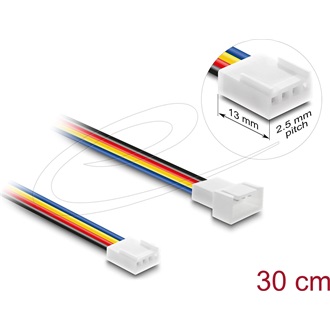 Delock Ventilátor bővítő kábel PWM apa - anya 4 tűs 30 cm