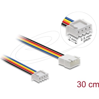 Delock Ventilátor bővítő kábel PWM apa - anya 4 tűs 30 cm