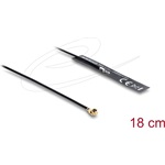 Delock WiFi 2,4 GHz Antenna I-PEX Inc., MHF  I-dugó 3,4 dBi mindenirányban rögzíthető, csatlakozó kábellel (1.13, 18 cm)