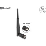 Delock WiFi 2,4 GHz antenna BNC-dugó 2 dBi 14,5 cm mindenirányú, dönthető csatlakozással (fekete színű)