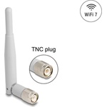 Delock WiFi 7 antenna TNC-dugó 2 - 3 dBi 13,5 cm mindenirányú, dönthető csatlakozással (szürke színű)