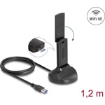 Delock Wi-Fi 6E duális Band WLAN USB adapter AX5400 (2 x 2402 + 574 Mbps)