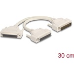 Delock Y osztott kábeles adapter D-Sub 50 tűs apa - 2 x D-Sub 50 tűs anya csavarokkal 30 cm