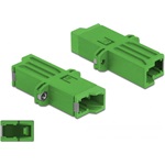 Delock E2000 Simplex -> E2000 Simplex F/F adapter zöld